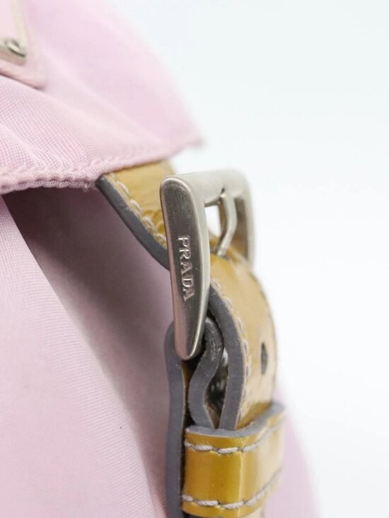 PRADA Backpack Nylon Pink Silver Auth 181159 main image 9